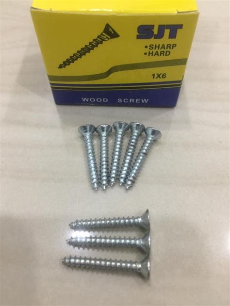 Per Kotak Kayu Skrup 6 X 1 Sekrup Baut Cacing Wood Screw 6x1 Inch