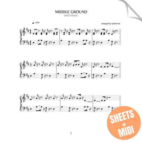 Middle Ground Sheet Music Midi Sachin Sen