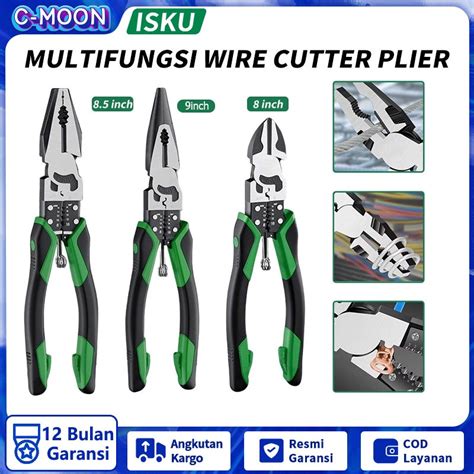 Jual ISKU Tang Kabel Tang Potong Kawat CRV Multifungsi Wire Cutter