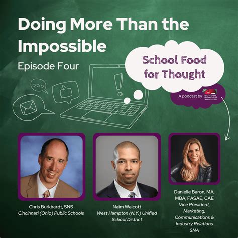 School Food for Thought Podcast - School Nutrition Association