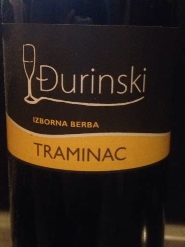 Durinski Traminac Izborna Berba Vivino Us