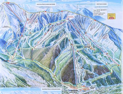 Taos Ski Area Trail Map