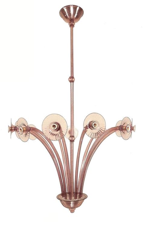 Venini 1925 Lampadario A Dodici Luci MVM Cappellin Murano Lamp