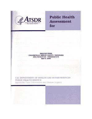 Fillable Online Health State Tn Smally Piper Public Health Assessment