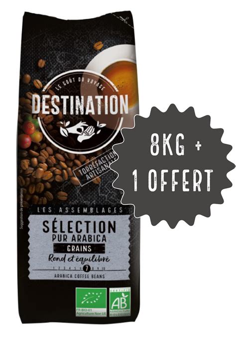 Promo Caf Grains En Pack Pur Arabica Destination Bio