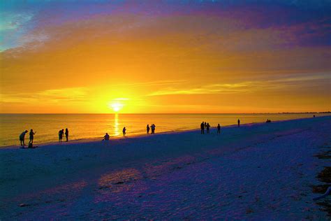 Sunset at Lely Barefoot Beach Photograph by Don Columbus - Fine Art America