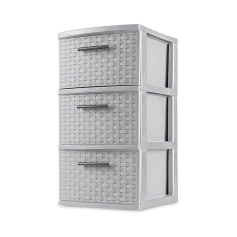 Sterilite 3 Drawer Weave Tower Cement Dominion Appliances And Gift Shop