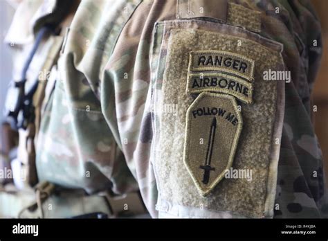 The Us Army Ranger Tab And Unit Patch Is Worn By Staff Sgt Garrett