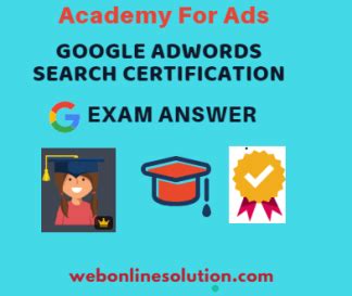 Google Ads Search Certification Exam Answers 2023