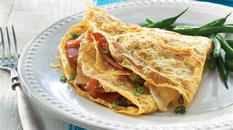 Ham And Cheese Egg Crêpes With Sriracha Mayo Safeway