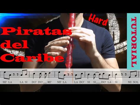 Piratas Del Caribe Tutorial Flauta Con Partitura Karaoke