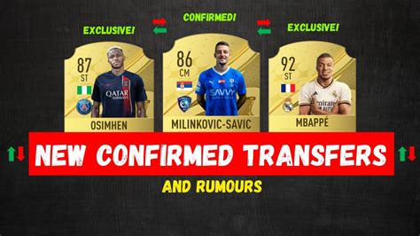 New Confirmed Transfers Rumours Ft Mbapp Milinkovi Savi