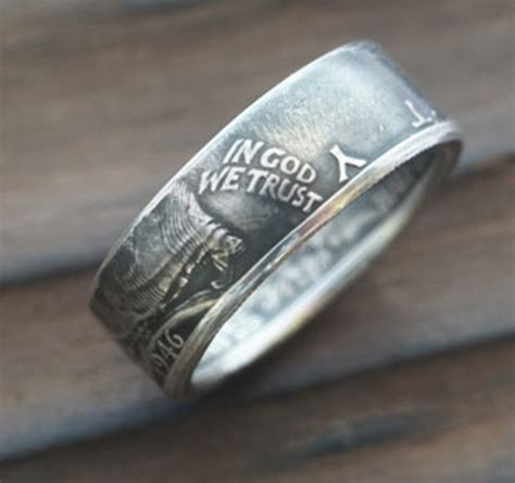 Walking Liberty Silver Coin Ring Etsy