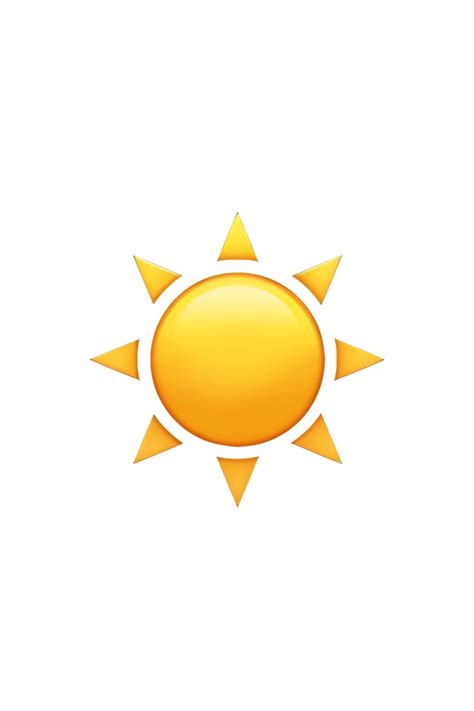 ☀️ Sun Emoji | Sun emoji, Betterme, Emoji