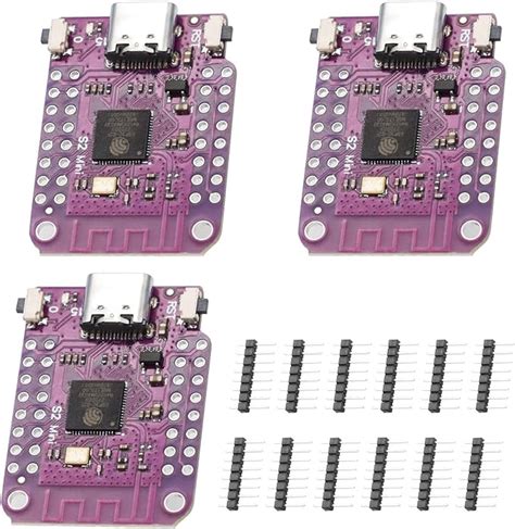 S2 Mini V1.0.0 ESP32-S2 Module XTVTX 3 Pieces Based on ESP32-S2 ...