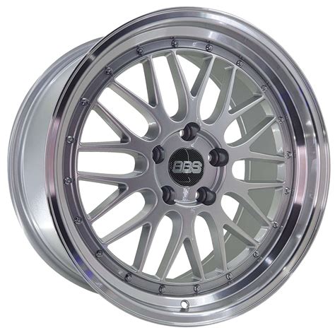 Jogo Rodas BMW BBS LM Aro 19x8 5 9 5 Duas Talas 5x120 Prata Brilhante