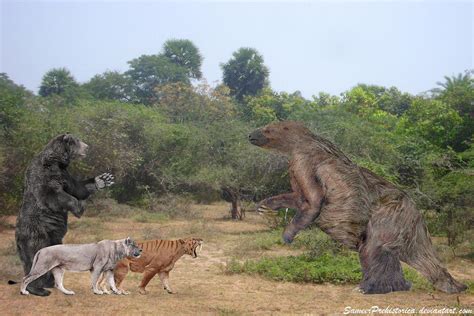 Arctodus Vs. Megatherium | Dinosaur Home