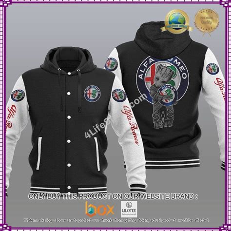 New Alfa Romeo Baby Groot Hug Hooded Varsity Jacket Express Your