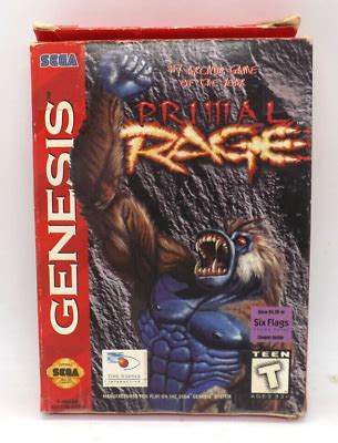 Primal Rage Sega Genesis 1995 Complete CIB EBay