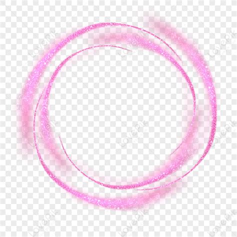 Round Sparkle Golden Pink Light Effect Halo Light Spot Round Lights Png