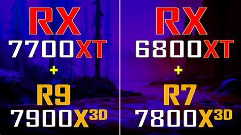 RX 7700XT RYZEN 9 7900X3D Vs RX 6800XT RYZEN 7 7800X3D PC GAMES