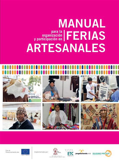 PDF MANUAL y participación en organización FERIAS artesaniatextil