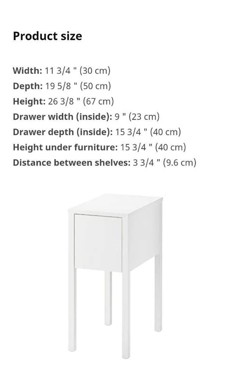 Ikea Nordli Bedside Table 2 Furniture And Home Living Furniture Other Home Furniture On Carousell