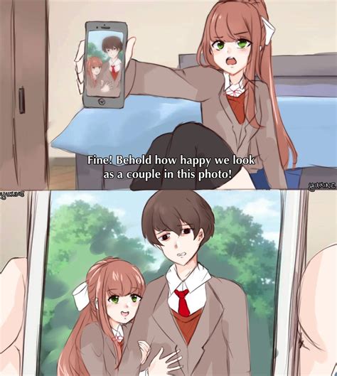 Jin exe on Twitter Umm Monika ドキドキ文芸部 JustMonika DDLC