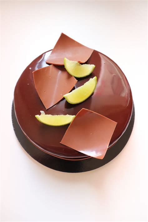 Entremets Chocolat Citron Vert Et Jaune Gingembre Recette Olivia