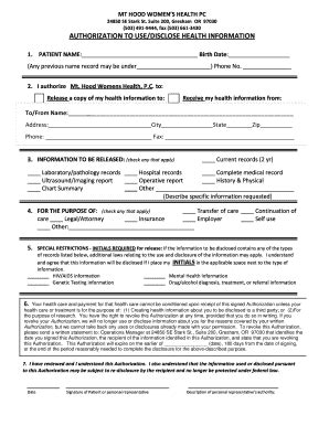 Fillable Online Medical Record Release Form Fax Email Print