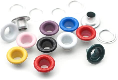 Amazon CRAFTMEMORE 100pack 3 16 ID Colored Eyelets Grommets With