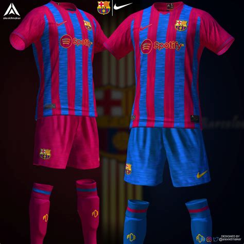 Alexkitmaker On Twitter Home Kit 22 23 FC Barcelona Concept Designed