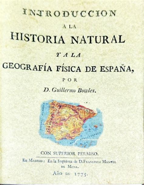 Introducci N A La Historia Natural Y A La Geograf A F Sica De Espa A