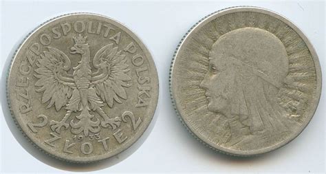 Polen 2 Zlote 2 Złote 1933 H0297 Polonia Queen Jadwiga Poland