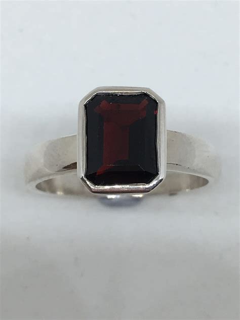 Silver Garnet Ring - Andrea Spicer