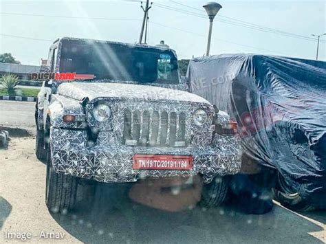 2023 Mahindra Thar 5 Door Suv Spied For First Time