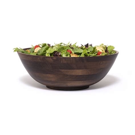 Lipper Walnut Finish Footed Bowl Large Wayfair