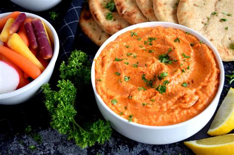 Roasted Red Pepper Hummus Lord Byron S Kitchen