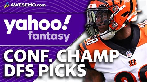 Yahoo Nfl Dfs Picks Conference Championship Playoff Fantasy Football