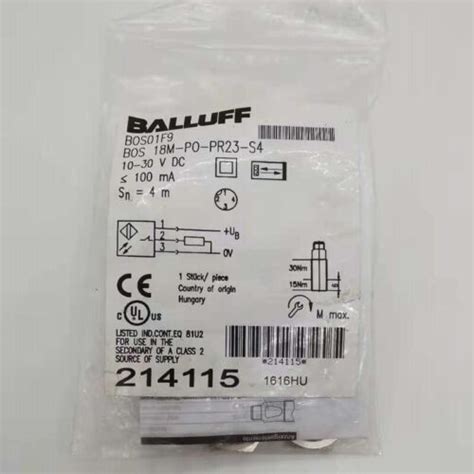 One New Balluff Proximity Switch Bos M Po Pr S Fast Shipping Ebay