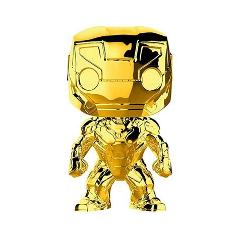 Marvel Studios 10th Anniversary Funko Pop Vinyl 375 Gold Chrome Iron