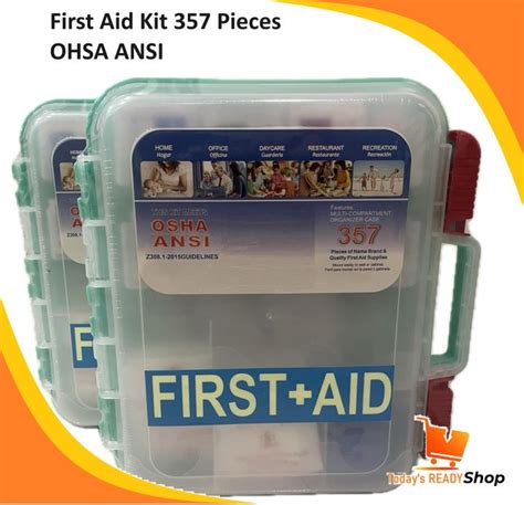 First Aid Kit 357 Pieces OSHA ANSI Certified Lazada PH