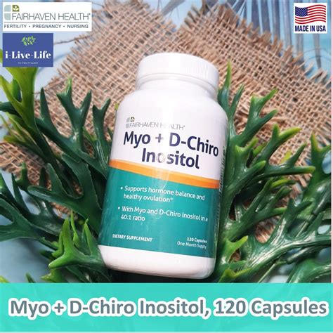 โมโอ ด ชโรทอ อนโนซทอล Myo D Chiro Inositol 120 Capsules