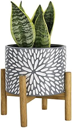 Amazon La Jolie Muse Ceramic Footed Flower Plant Pots