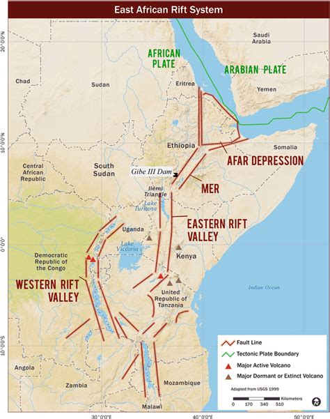 The East Africa Rift System With Main Ethiopian Rift Mer Source