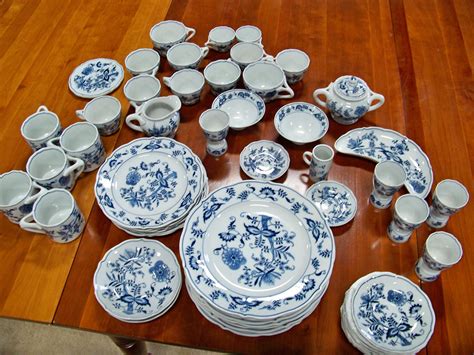 Lot 56 Piece Set Of Blue Danube China