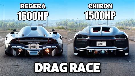 Koenigsegg Regera Vs Bugatti Chiron Super Sport THE ULTIMATE DRAG RACE