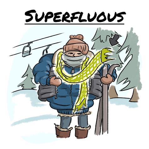 Superfluous Vocabulary Cartoons Adult Learner Words