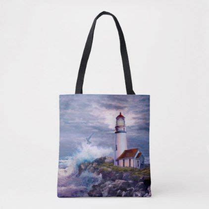 Cape Blanco Lighthouse Tote Bag Zazzle Tote Bag Bags Tote