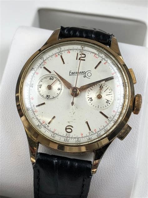 Eberhard Co Vintage Chronograph Manual Ref 65775 Men S Watch